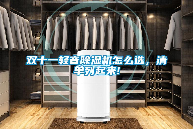 雙十一輕音除濕機(jī)怎么選，清單列起來!
