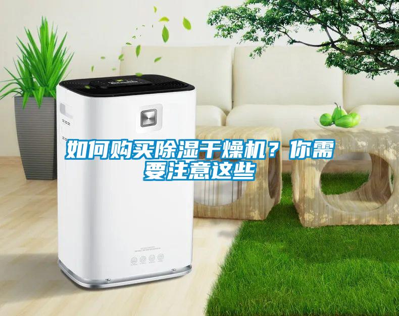 如何購買除濕干燥機？你需要注意這些