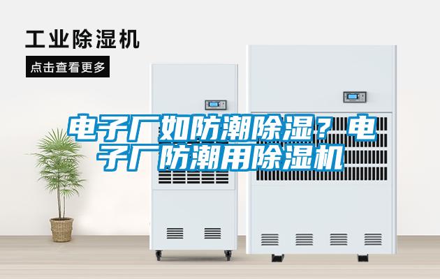 電子廠如防潮除濕？電子廠防潮用除濕機