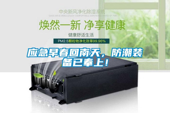 應急早春回南天，防潮裝備已奉上！
