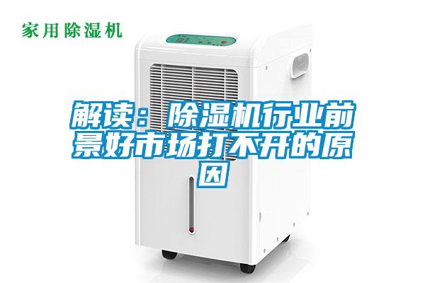 解讀：除濕機(jī)行業(yè)前景好市場(chǎng)打不開(kāi)的原因