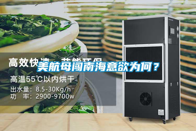 美航母闖南海意欲為何？