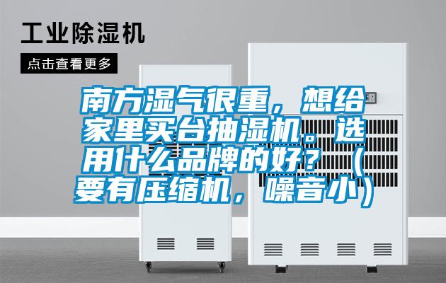 南方濕氣很重，想給家里買臺(tái)抽濕機(jī)。選用什么品牌的好？（要有壓縮機(jī)，噪音?。?/></p>
						    <p style=