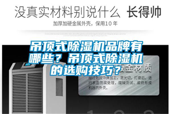 吊頂式除濕機(jī)品牌有哪些？吊頂式除濕機(jī)的選購技巧？