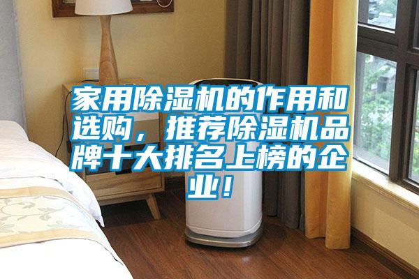 家用除濕機(jī)的作用和選購，推薦除濕機(jī)品牌十大排名上榜的企業(yè)！