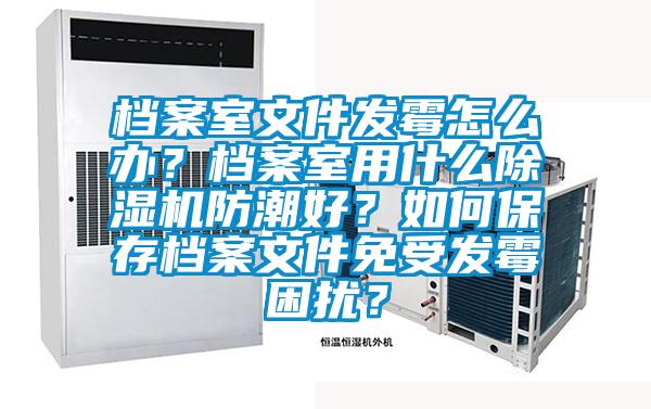 檔案室文件發(fā)霉怎么辦？檔案室用什么除濕機防潮好？如何保存檔案文件免受發(fā)霉困擾？