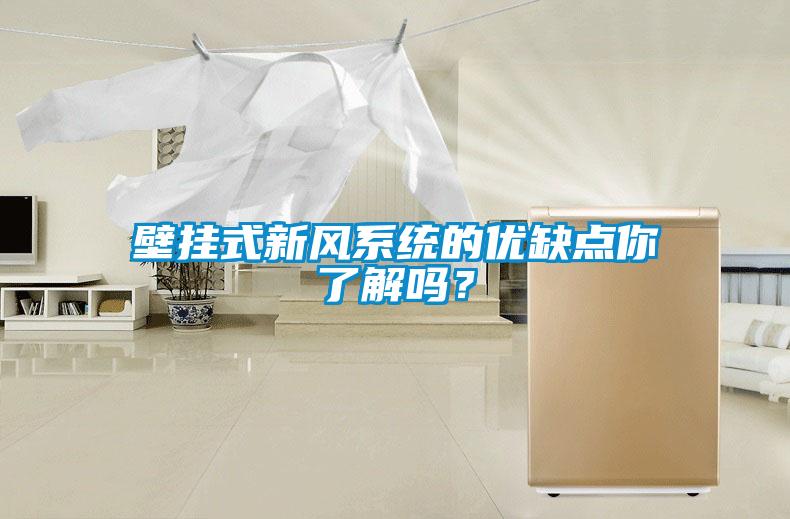 壁掛式新風系統(tǒng)的優(yōu)缺點你了解嗎？