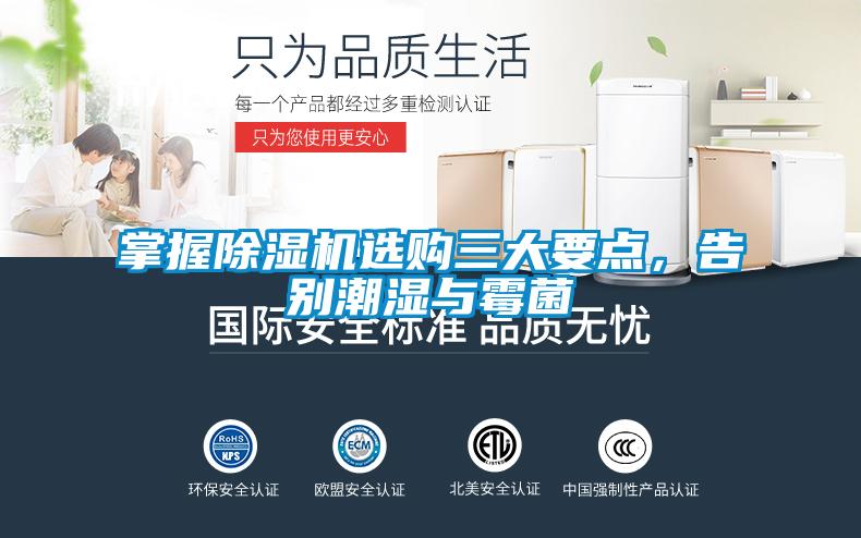 掌握除濕機選購三大要點，告別潮濕與霉菌