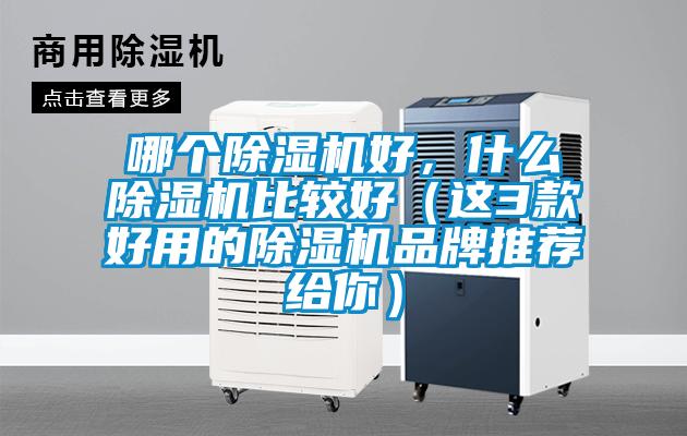 哪個除濕機好，什么除濕機比較好（這3款好用的除濕機品牌推薦給你）