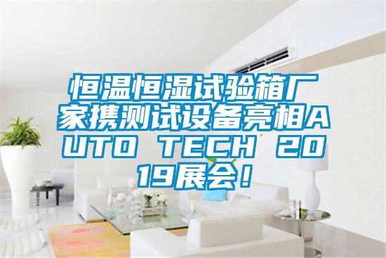 恒溫恒濕試驗(yàn)箱廠家攜測(cè)試設(shè)備亮相AUTO TECH 2019展會(huì)！
