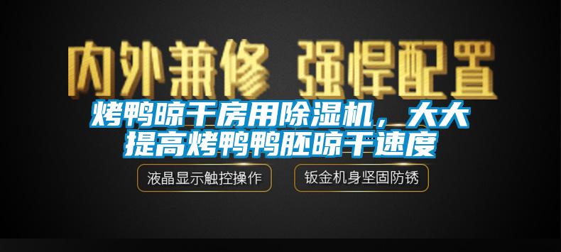 烤鴨晾干房用除濕機(jī)，大大提高烤鴨鴨胚晾干速度