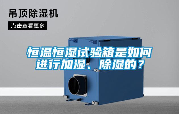 恒溫恒濕試驗箱是如何進行加濕、除濕的？