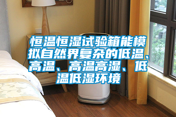 恒溫恒濕試驗箱能模擬自然界復(fù)雜的低溫、高溫、高溫高濕、低溫低濕環(huán)境