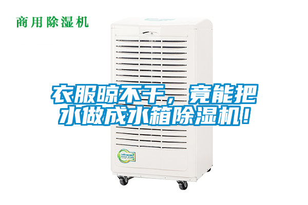 衣服晾不干，竟能把水做成水箱除濕機(jī)！