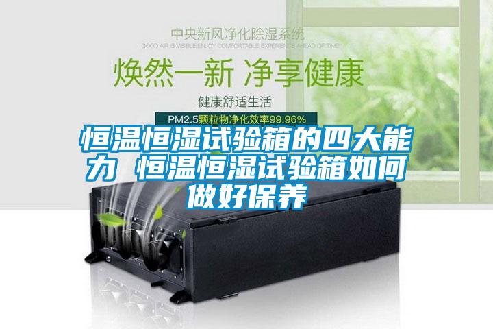 恒溫恒濕試驗箱的四大能力 恒溫恒濕試驗箱如何做好保養(yǎng)