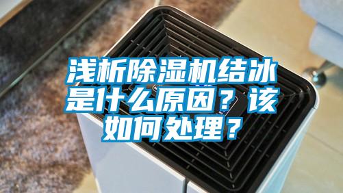 淺析除濕機結冰是什么原因？該如何處理？