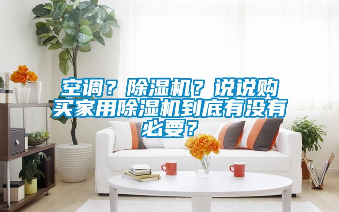 空調(diào)？除濕機(jī)？說說購買家用除濕機(jī)到底有沒有必要？
