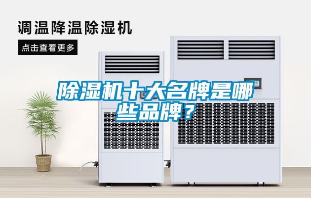 除濕機(jī)十大名牌是哪些品牌？