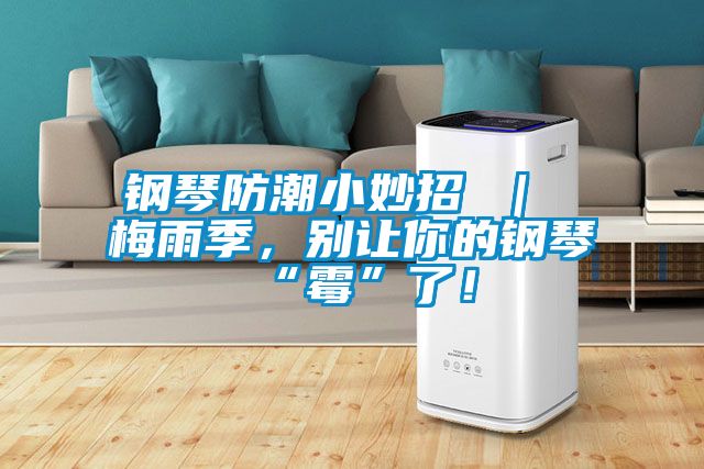 鋼琴防潮小妙招 ｜ 梅雨季，別讓你的鋼琴“霉”了！